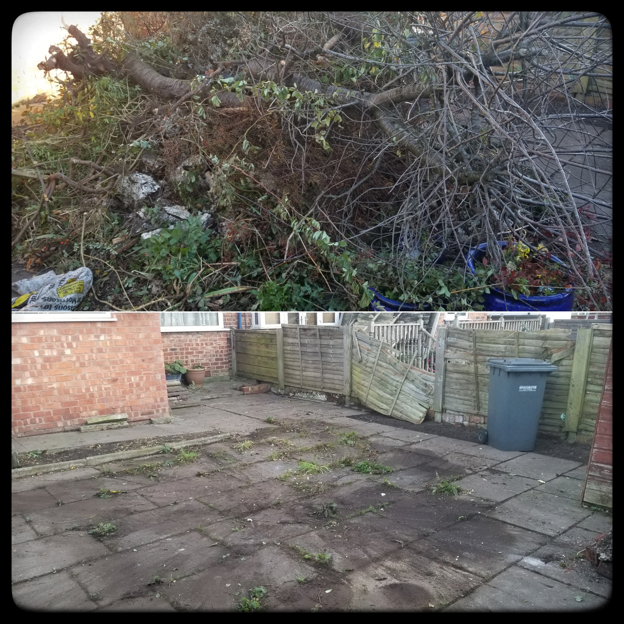 Garden Clearance in Levenshulme.